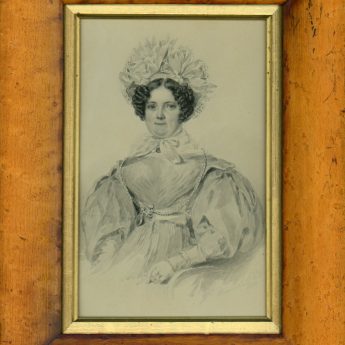 Watercolour portrait of Catherine Hellier painted by Nathan Cooper Branwhite in 1833