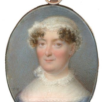 A pair of portrait miniatures by Thomas Hazlehurst