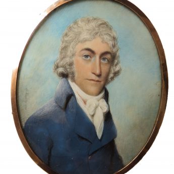 Miniature portrait of a gentleman by Thomas Le Hardy, 1796