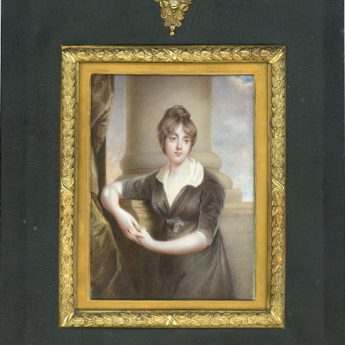 Miniature portrait of Elizabeth Catherine Caroline Hervey, later The Hon. Mrs Charles Rose Ellis (1780-1803) painted by Alexander Gallaway