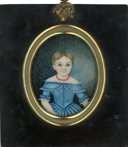 Miniature portrait of Maria Keens, aged 5½