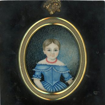 Miniature portrait of Maria Keens, aged 5½