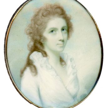 Miniature portrait of a lady by Irish-born artist Charles Robertson