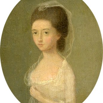 Georgian portrait of Miss Anne Walker, oil on canvas