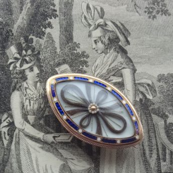 A brooch exchanged as a token of love or friendship dated 1792