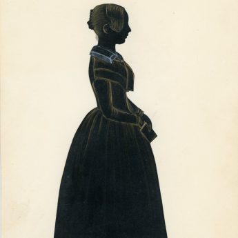 A family group of cut silhouettes by Samuel Metford of the Fry family of Culmstock, Devon together with miscellaneous family papers including a Quaker marriage certificate