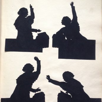 Augustin Edouart, cut silhouette of Scottish preacher Edward Irving