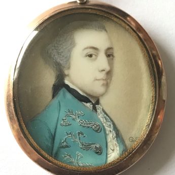 Miniature portrait of a gentleman by Gervase Spencer