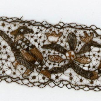 A piece of fine needle lace made from human hair