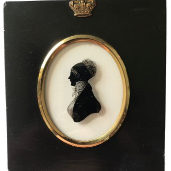 Silhouette of HRH Princess Mary painted by William Hamlet the Elder