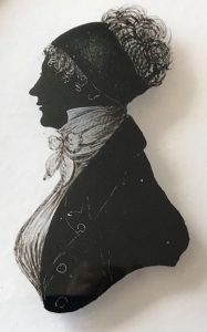 Silhouette of HRH Princess Mary painted by William Hamlet the Elder