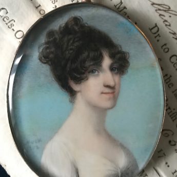 Miniature portrait of Harriet by Adam Buck