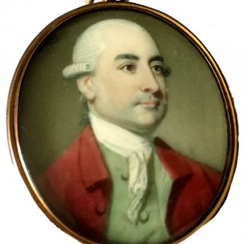 Miniature portrait of Sir George Sayer by Richard Crosse