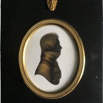 Silhouette painted on plaster and gilded by John Field