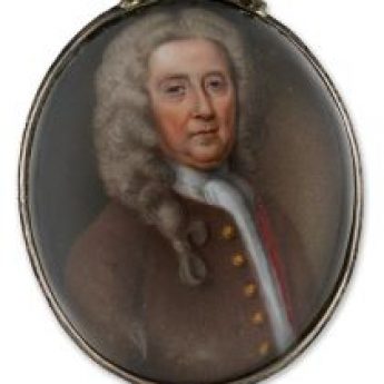 Enamel portrait of a gentleman by William Prewett