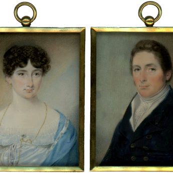 A fine pair of portraits by Isaac Wane Slater