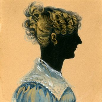 Painted and gilded silhouette by George Atkinson
