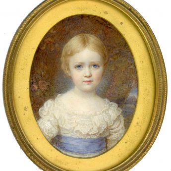 Portrait of Nina Louisa Kay Shuttleworth painted in 1882 by Reginald Easton