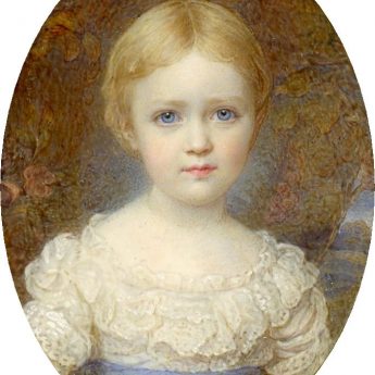 Portrait of Nina Louisa Kay Shuttleworth painted in 1882 by Reginald Easton