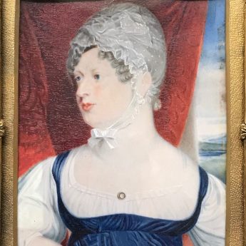 Fine miniature portrait of HRH Princess Charlotte by Henry D. Thielcke