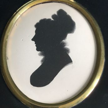 Silhouette painted on plaster by John Smith of Edinburgh