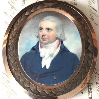 Miniature portrait of a gentleman by William Wood