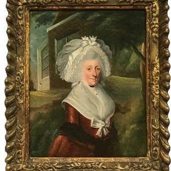 Small oil portrait of Aunt Smith, circa 1780