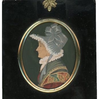 Watercolour profile of Lady Chinnery Tooth