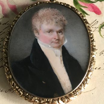 Fine Miniature Portrait of a Georgian Gentleman by P. G. Dodds