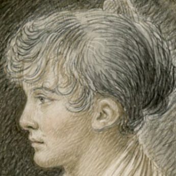 Silver point portrait of a lady by Muller