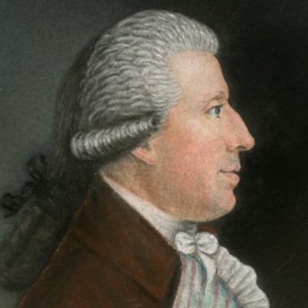Pastel profile of William Spence, circa 1780