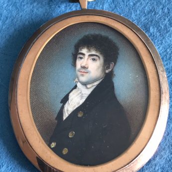 Miniature portrait of a gentleman by Charles Jagger
