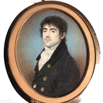Miniature portrait of a gentleman by Charles Jagger