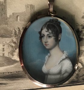 Miniature portrait of Mary Chepmell attrib. to Fruman