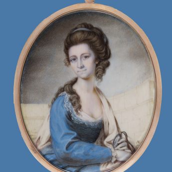 Miniature portrait of the artist's wife by Philip Jean