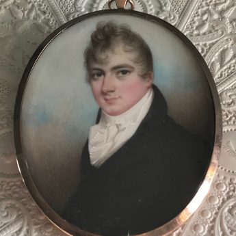 Nicholas Freese miniature portrait of Sir Francis Lord