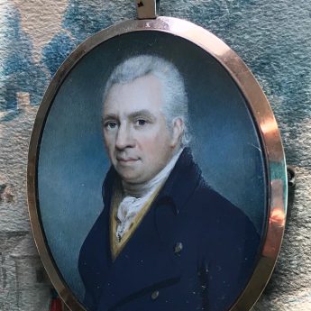 Miniature portrait of a gentleman by Charles Hardy, 1802
