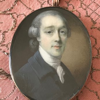 Horace Hone, miniature portrait of Thomas Treslove, signed and dated