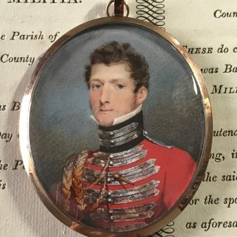 Miniature portrait by James Heath Millington