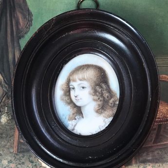 Portrait miniature of a child by Sophia Howell, 1795