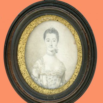 Plumbago portrait of Martha Allen