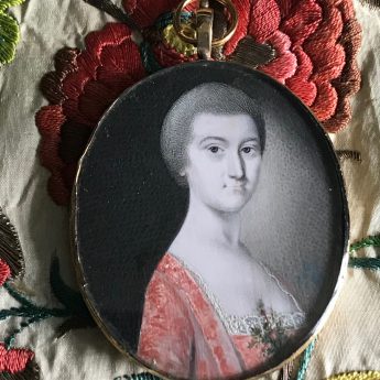 Miniature portrait of a lady by Gervase Spencer