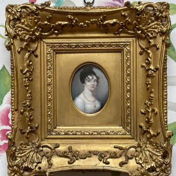 Manner of Stroely, miniature portrait of Frances Torr