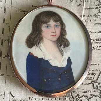 Frederick Buck, miniature portrait of William Henry Elliott