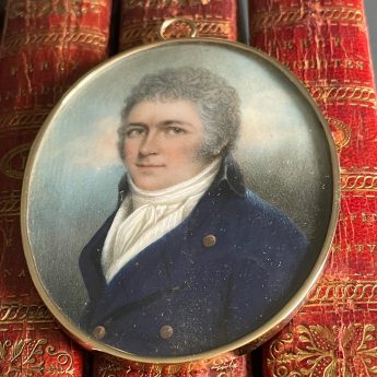 Miniature portrait of James Carpenter, bookseller by Nathaniel Plimer