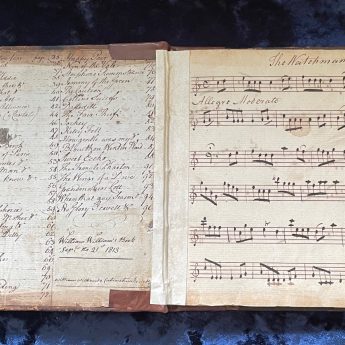 Georgian manuscript music book