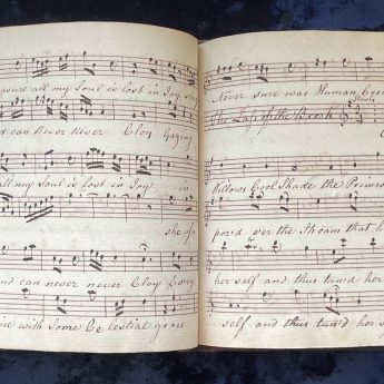 Georgian manuscript music book