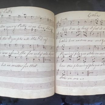 Georgian manuscript music book