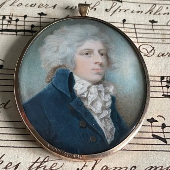 Charles Shirreff, miniature portrait of William Courtenay