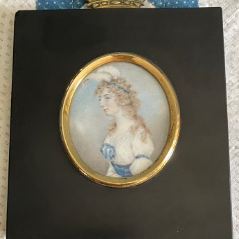 Archibald Skirving, miniature portrait of Henrietta Robinson